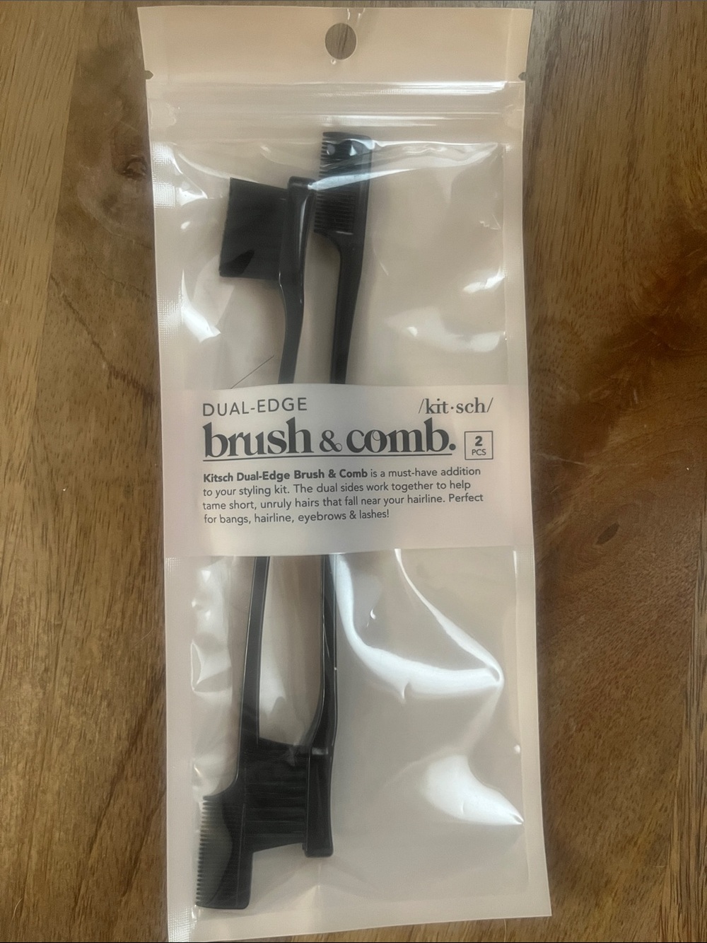 3/$15 Kitsch Dual-Edge Brush & Comb
